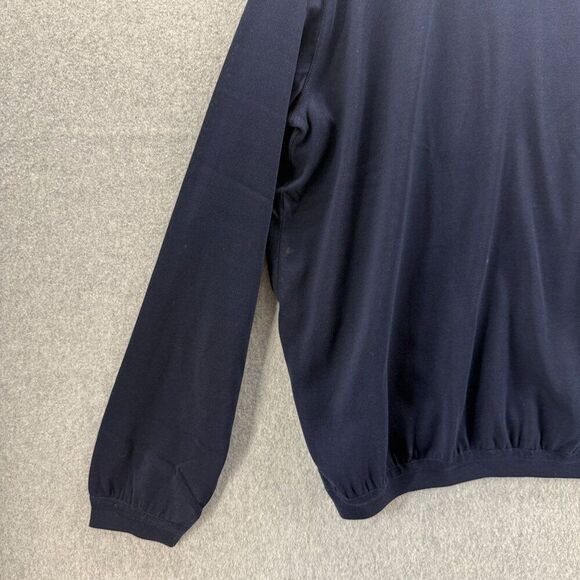 NWT Maus & Hoffman Size XL Navy Blue Long Sleeve Mock Neck Turtleneck Sweater - Picture 4 of 8